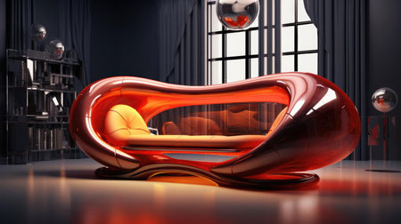 The sofa of the future in the interiorの素材