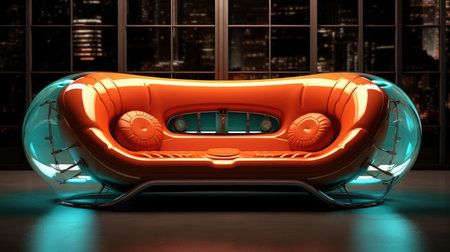 The sofa of the future in the interiorの素材