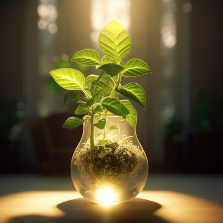 Plants in the laboratory of the futureの素材