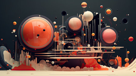 Abstract beautiful multi-colored backgroundの素材