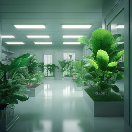 Plants in the laboratory of the futureの素材