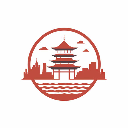 China logo on white backgroundの素材