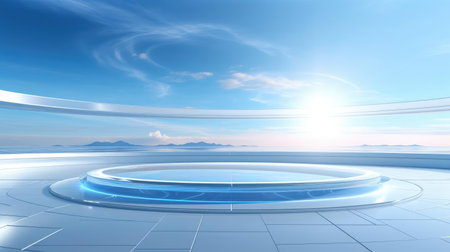 Technological background, empty space, mock-upの素材