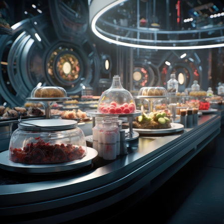 Sci-fi kitchen of the futureの素材