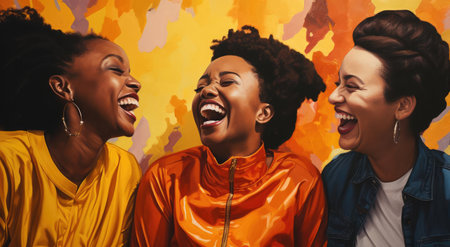 Young women girlfriendsの素材