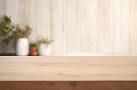 Countertop in the kitchen. Empty spaceの素材