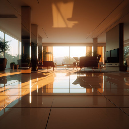 The interior of the future. High-techの素材
