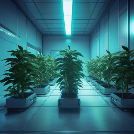 Plants in the laboratory of the futureの素材