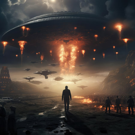 War with aliensの素材