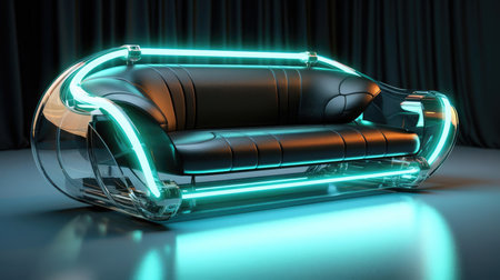 The sofa of the future in the interiorの素材
