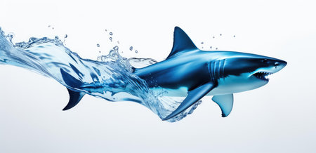 Fish in the water, isolatedの素材