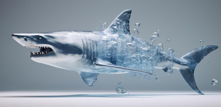 Fish in the water, isolatedの素材