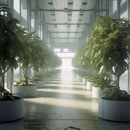 Plants in the laboratory of the futureの素材