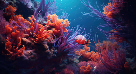 Corals in the waterの素材