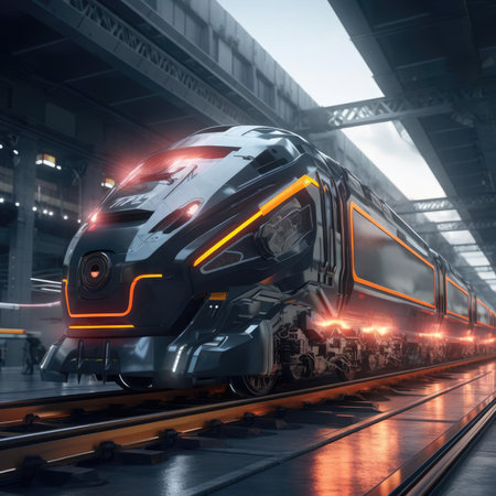 The train of the future powered by magnetic technologyの素材
