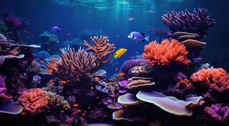 Corals in the waterの素材
