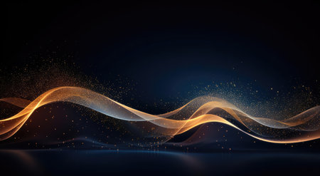 Illustration from abatract energy wavesの素材