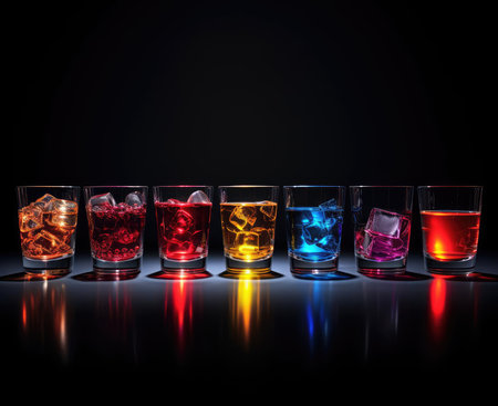 Several colorful cocktailsの素材
