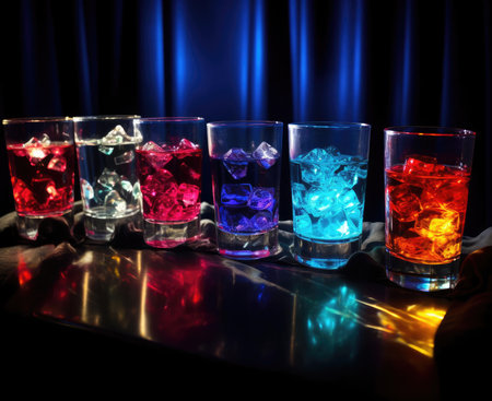 Several colorful cocktailsの素材