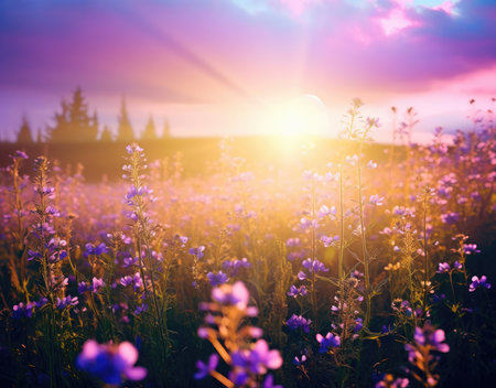 Wildflowers and rainbowsの素材