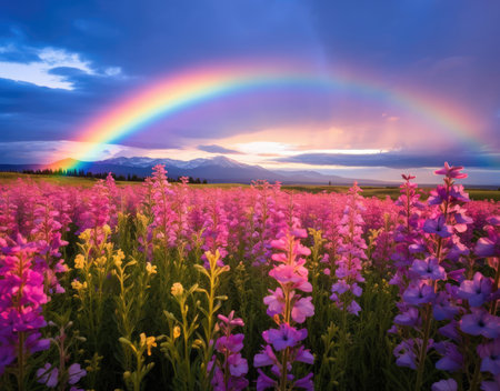 Wildflowers and rainbowsの素材