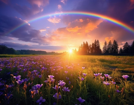 Wildflowers and rainbowsの素材