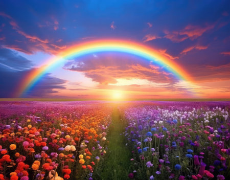 Wildflowers and rainbowsの素材