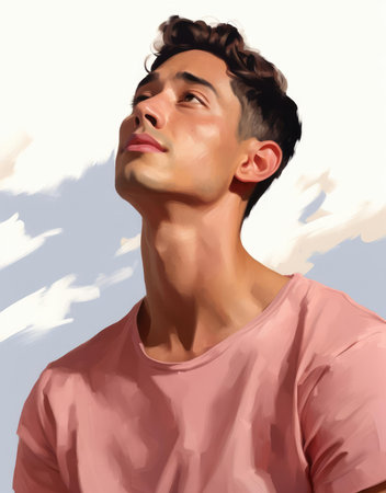 Portrait of a young manの素材