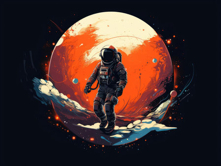 Cosmonaut in virtual spaceの素材