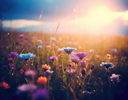 Wildflowers and rainbowsの素材