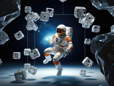 Cosmonaut in virtual spaceの素材