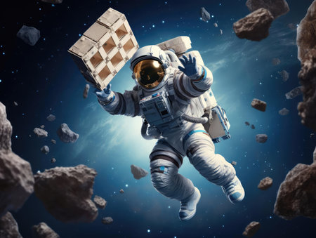 Cosmonaut in virtual spaceの素材