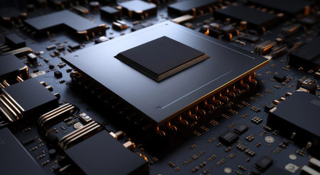 On-board processor with luminous elementsの素材