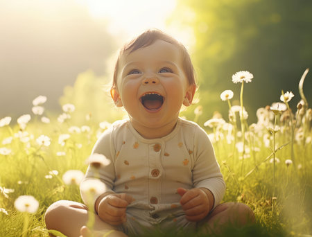 Joyful little childの素材