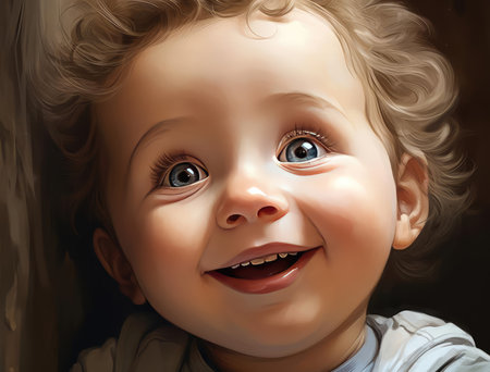 Joyful little childの素材