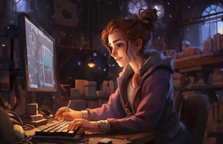 Young woman businesswomanの素材