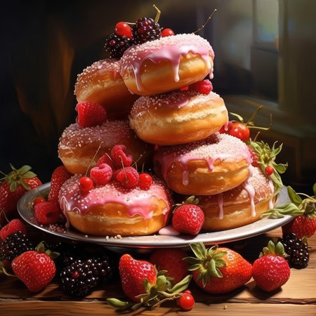 Beautiful juicy donutsの素材