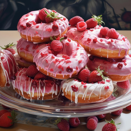 Beautiful juicy donutsの素材