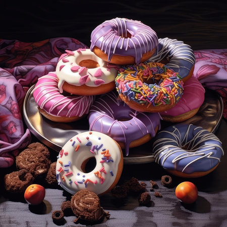 Beautiful juicy donutsの素材