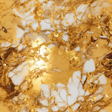 Seamless marble and gold textureの素材