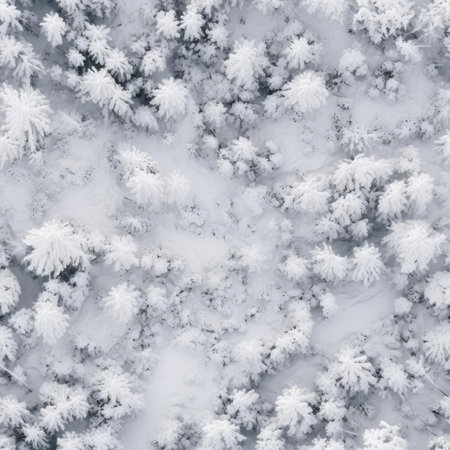 Seamless texture of winter forestの素材