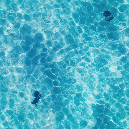 Top view of the water in the pool. Seamlessの素材