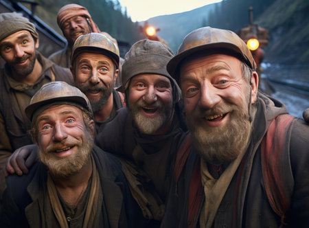 A group of minersの素材