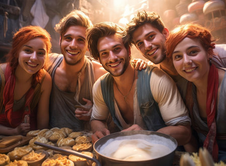 A group of bakersの素材