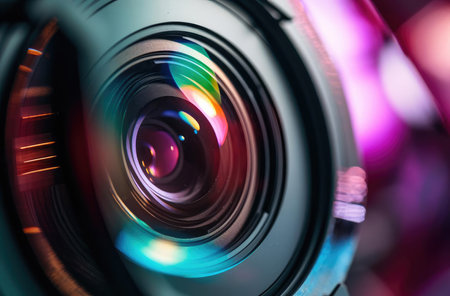Illustration. Camera lensの素材