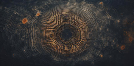 A cut of an old treeの素材