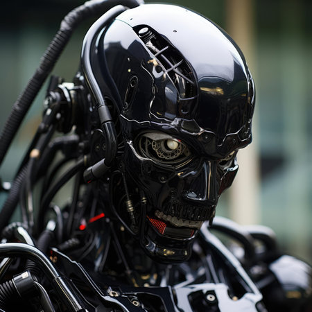 Prototype of the robot of the future. Made of plastic, metal and glassの素材