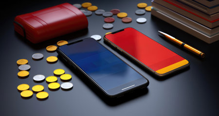 Smartphone and Mobile Bankingの素材