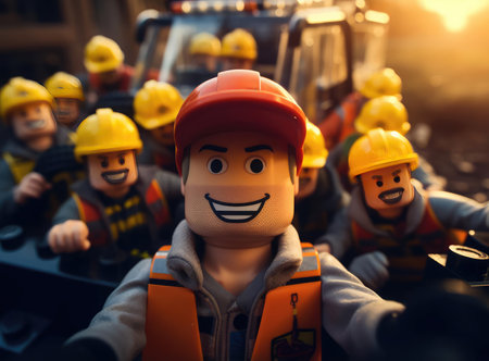 A group of plastic workers from the constructorの素材