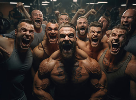 A group of bodybuildersの素材